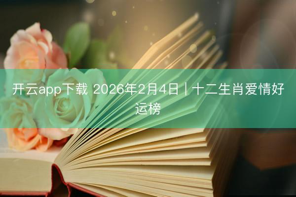 开云app下载 2026年2月4日 | 十二生肖爱情好运榜